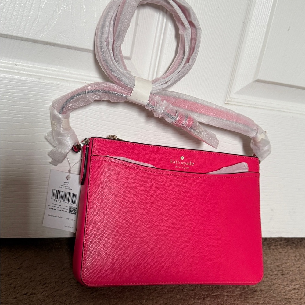 Kate Spade Bikini Pink Saffiano Crossbody💓